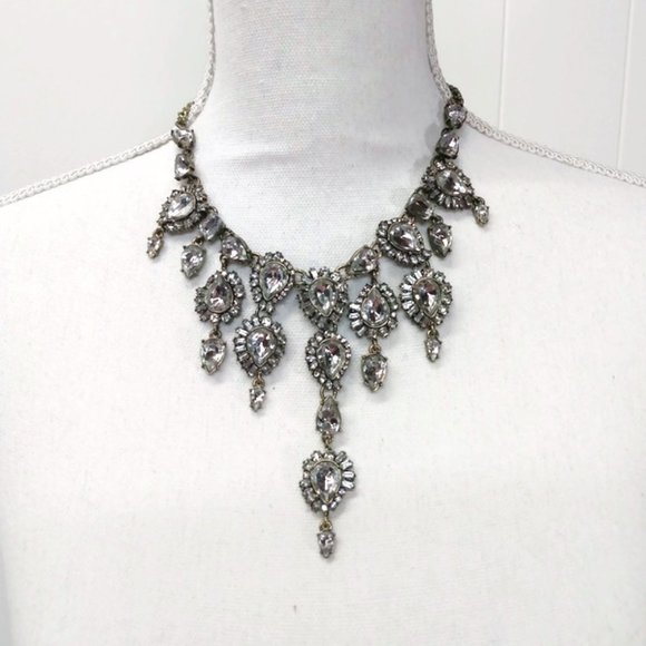 BaubleBar Jewelry - Baublebar Statement Necklace Clear Rhinestone
